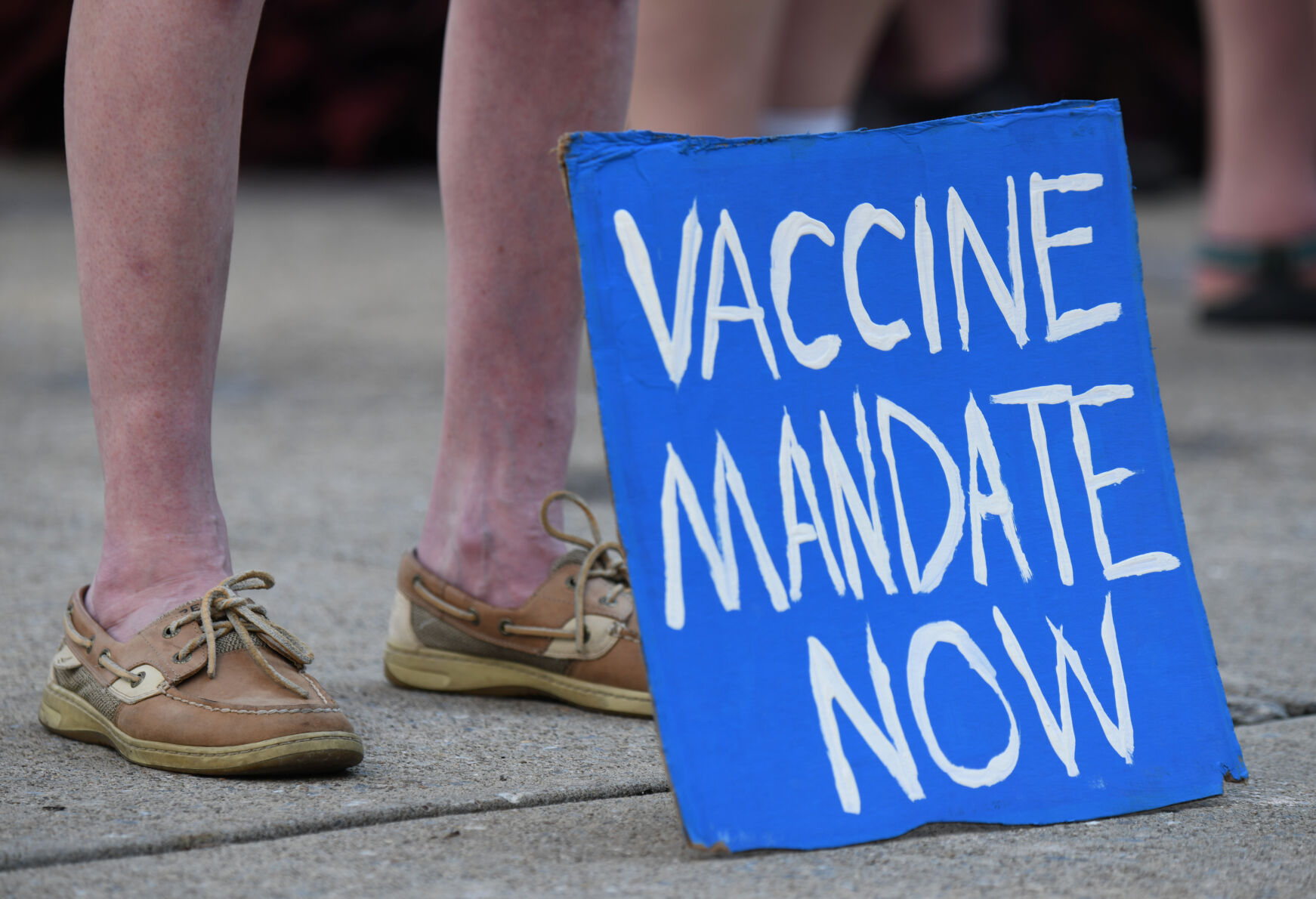 Rally to Vaccinate Penn State, sign